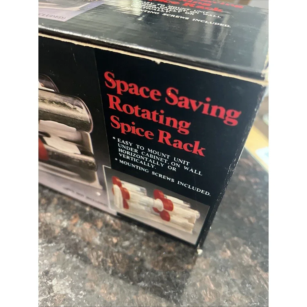 Hard to Find | Space Saving Rotating Spice Rack | Yellow | Vintage